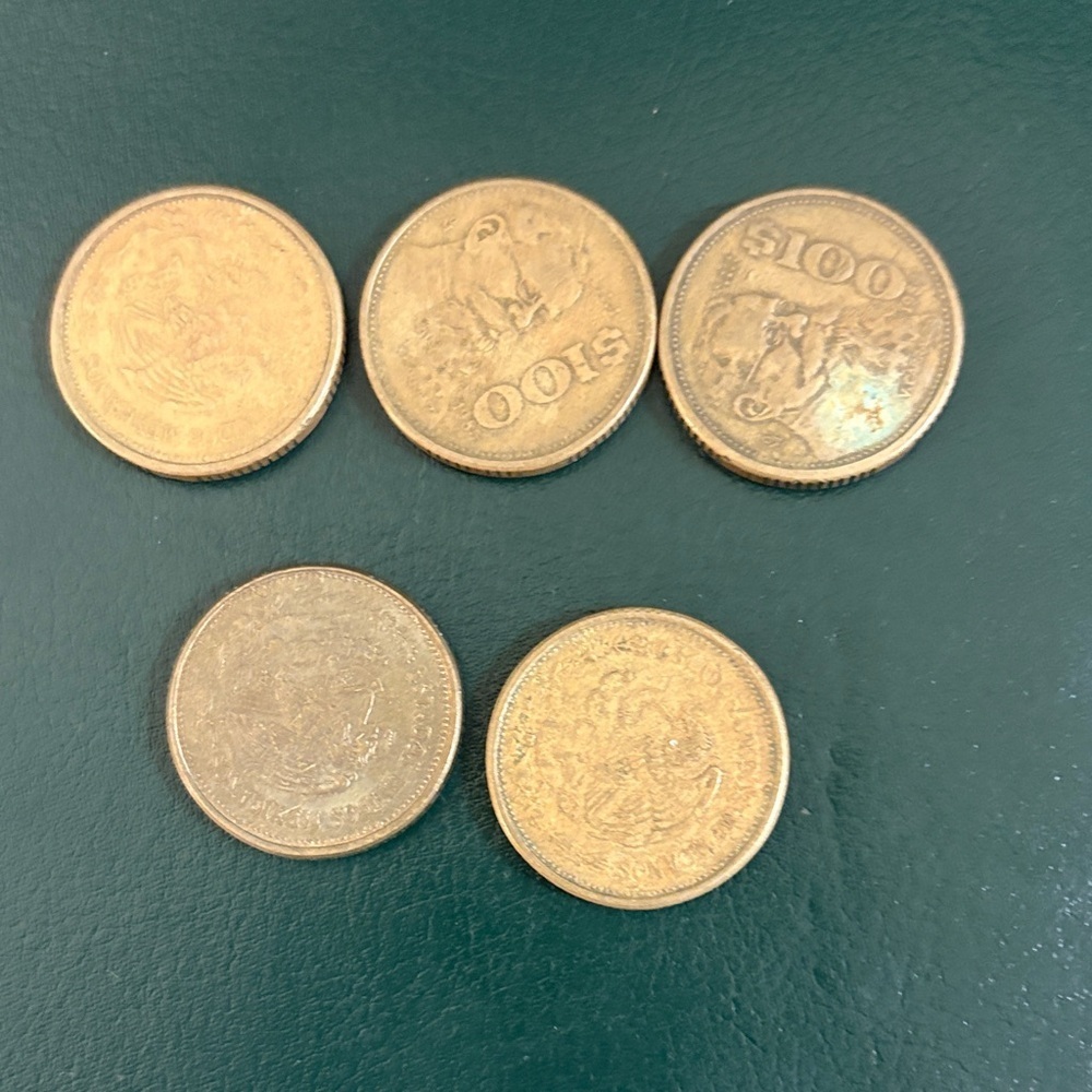 Set of Gold-Colored Coins